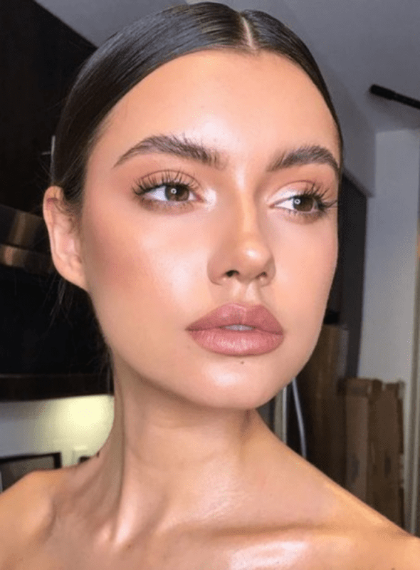 Glowing wedding skin complexion
