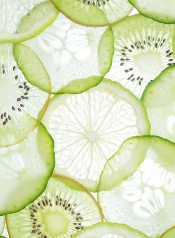 Cucumber slices